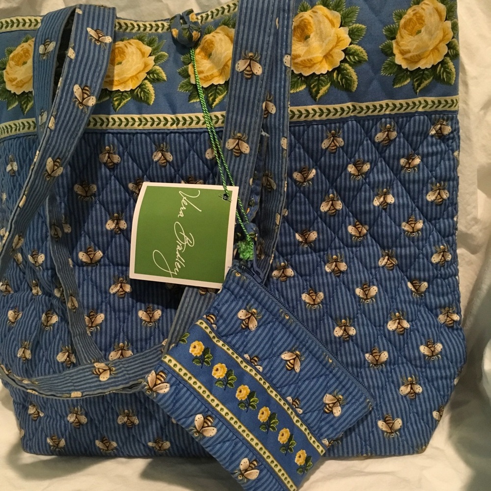 Vera Bradley Bumble Bee Tote&Matching Purse